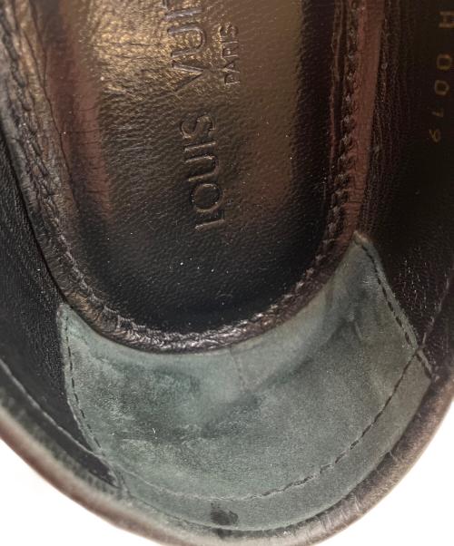 LOUIS VUITTON（ルイ ヴィトン）LOUIS VUITTON (ルイ ヴィトン) ダミエ コインローファー レザーシューズ ブラック サイズ:SIZE 8の古着・服飾アイテム