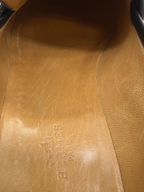 HERMES（エルメス）HERMES (エルメス) MOCASSIN SACHA VEAU ETRIVIERE BCLE PALL BROSSEE SEM GOMME ローファー ブラック サイズ:SIZE 42の古着・服飾アイテム