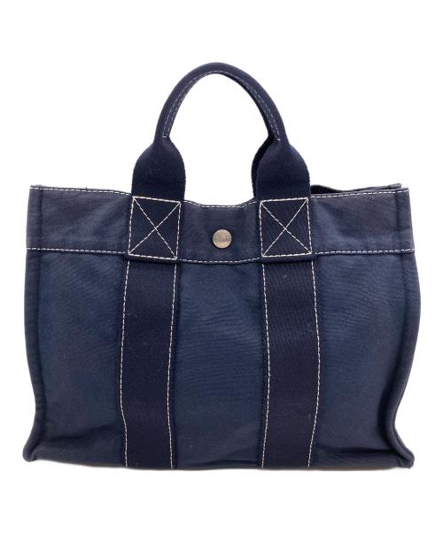 HERMES（エルメス）HERMES (エルメス) ドーヴィルPM ネイビーの古着・服飾アイテム