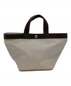 Herve Chapelierエルベシャプリエ）の古着「コーデュラ舟型トートM トートバッグ」｜ベージュ×ブラウン