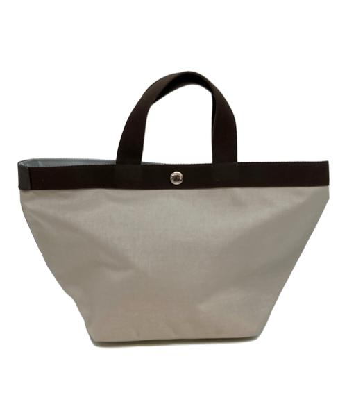 Herve Chapelier（エルベシャプリエ）Herve Chapelier (エルベシャプリエ) コーデュラ舟型トートM トートバッグ ベージュ×ブラウンの古着・服飾アイテム