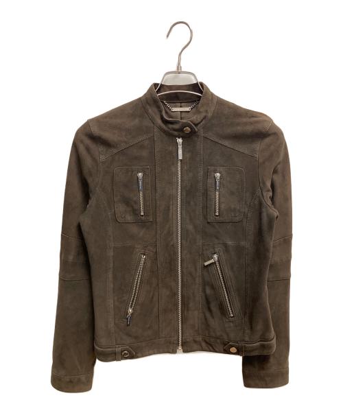 MICHAEL KORS（マイケル・コース）MICHAEL KORS (マイケル・コース) ライダースジャケット ブラウン サイズ:SIZE 4の古着・服飾アイテム