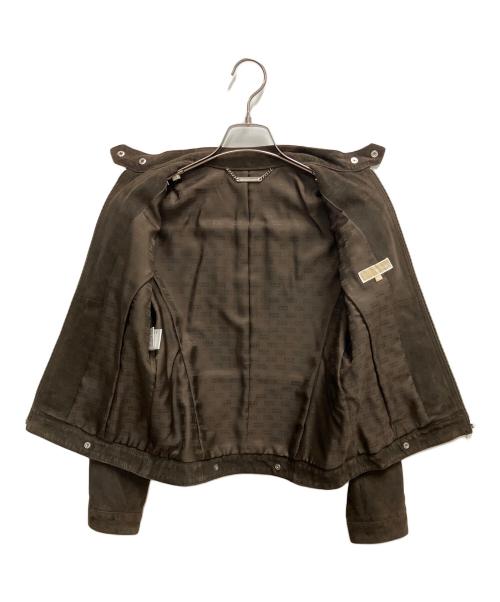 MICHAEL KORS（マイケル・コース）MICHAEL KORS (マイケル・コース) ライダースジャケット ブラウン サイズ:SIZE 4の古着・服飾アイテム