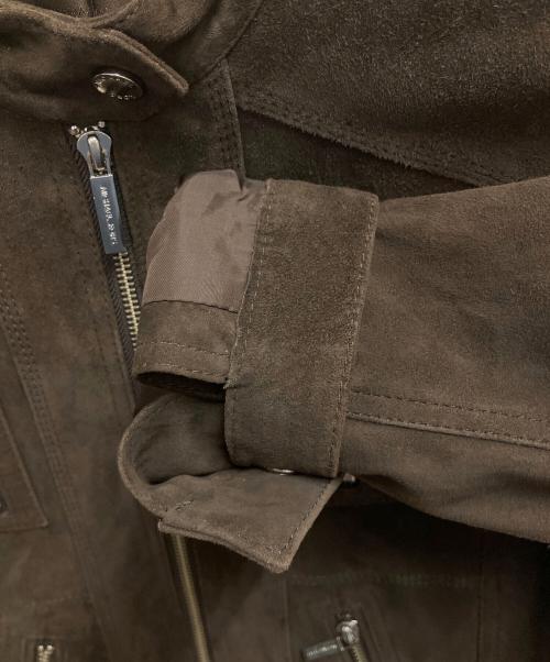 MICHAEL KORS（マイケル・コース）MICHAEL KORS (マイケル・コース) ライダースジャケット ブラウン サイズ:SIZE 4の古着・服飾アイテム