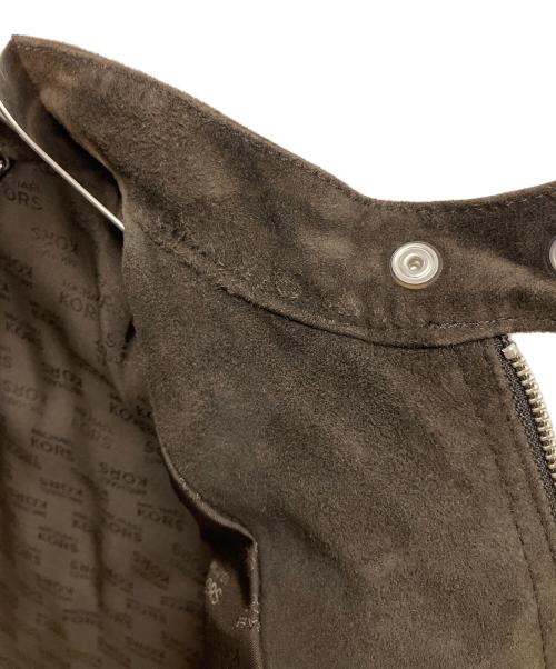 MICHAEL KORS（マイケル・コース）MICHAEL KORS (マイケル・コース) ライダースジャケット ブラウン サイズ:SIZE 4の古着・服飾アイテム