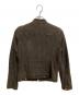 MICHAEL KORS (マイケル・コース) ライダースジャケット ブラウン サイズ:SIZE 4：7000円