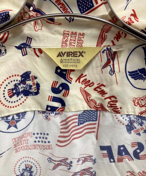 AVIREX（アヴィレックス）AVIREX (アヴィレックス) セットアップアロハ ベージュ サイズ:SIZE XLの古着・服飾アイテム