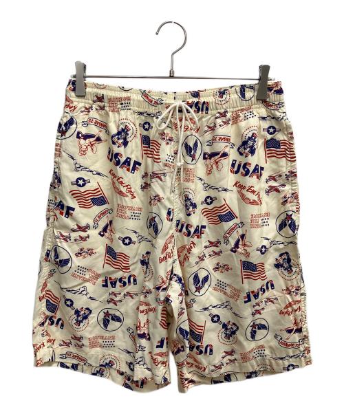 AVIREX（アヴィレックス）AVIREX (アヴィレックス) セットアップアロハ ベージュ サイズ:SIZE XLの古着・服飾アイテム