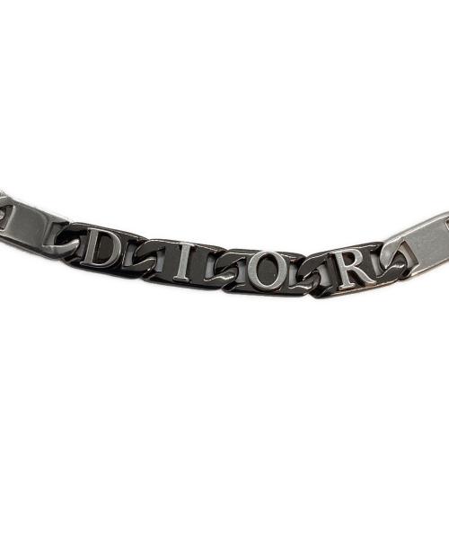 Dior（ディオール）Dior (ディオール) Dior Contrast チェーンリンク ネックレス シルバーの古着・服飾アイテム