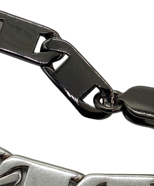 Dior（ディオール）Dior (ディオール) Dior Contrast チェーンリンク ネックレス シルバーの古着・服飾アイテム