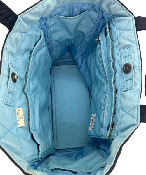 PORTER（ポーター）PORTER (ポーター) クリーム　トートバッグ ネイビーの古着・服飾アイテム
