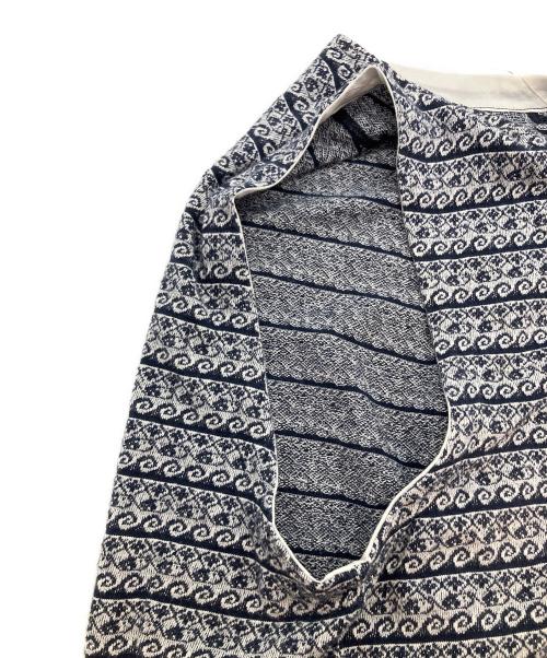 Engineered Garments（エンジニアド ガーメンツ）Engineered Garments (エンジニアド ガーメンツ) 波柄ベスト ネイビー×ホワイト サイズ:SIZE XSの古着・服飾アイテム