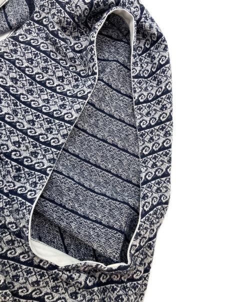Engineered Garments（エンジニアド ガーメンツ）Engineered Garments (エンジニアド ガーメンツ) 波柄ベスト ネイビー×ホワイト サイズ:SIZE XSの古着・服飾アイテム