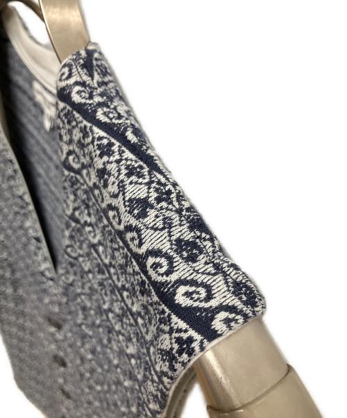 Engineered Garments（エンジニアド ガーメンツ）Engineered Garments (エンジニアド ガーメンツ) 波柄ベスト ネイビー×ホワイト サイズ:SIZE XSの古着・服飾アイテム
