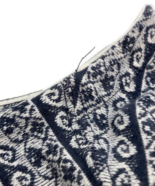 Engineered Garments（エンジニアド ガーメンツ）Engineered Garments (エンジニアド ガーメンツ) 波柄ベスト ネイビー×ホワイト サイズ:SIZE XSの古着・服飾アイテム