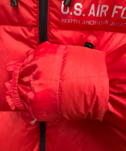 AVIREX（アヴィレックス）AVIREX (アヴィレックス) ダウンジャケット レッド サイズ:SIZE Mの古着・服飾アイテム