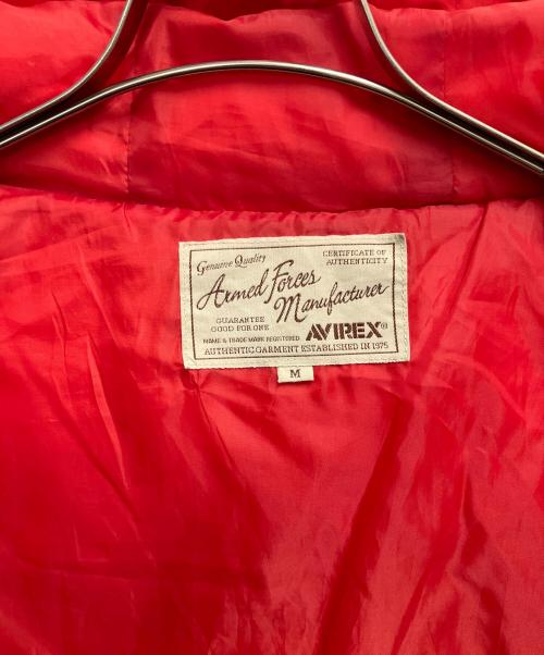 AVIREX（アヴィレックス）AVIREX (アヴィレックス) ダウンジャケット レッド サイズ:SIZE Mの古着・服飾アイテム