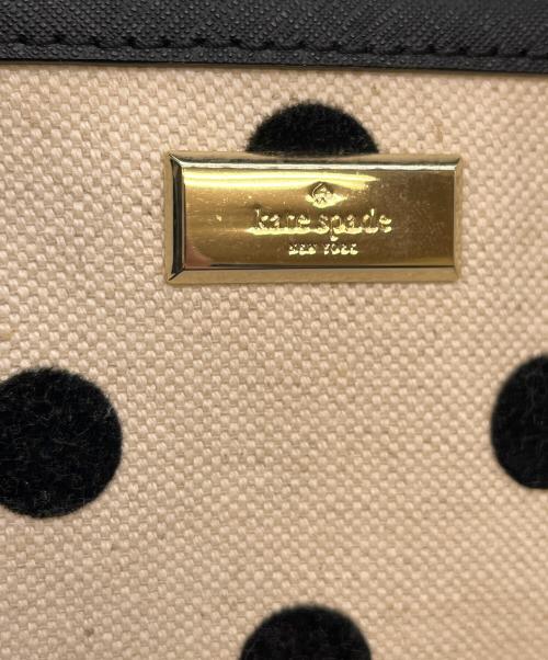 Kate Spade（ケイトスペード）Kate Spade (ケイトスペード) トートバッグ ブラック×アイボリーの古着・服飾アイテム