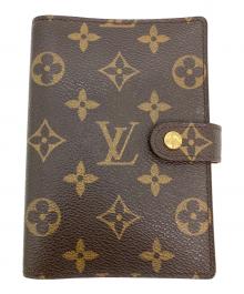 LOUIS VUITTON（ルイ ヴィトン）の古着「モノグラム アジェンダPM  手帳カバー」｜ブラウン