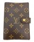 LOUIS VUITTON（ルイ ヴィトン）の古着「モノグラム アジェンダPM  手帳カバー」｜ブラウン