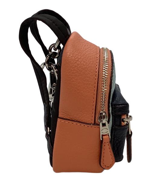 COACH（コーチ）COACH (コーチ) リュック型チャーム キーホルダー オレンジ×ブルーの古着・服飾アイテム