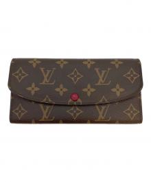 LOUIS VUITTON（ルイ ヴィトン）の古着「モノグラム ポルトフォイユ・エミリー 長財布」｜ブラウン