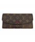 LOUIS VUITTON（ルイ ヴィトン）の古着「モノグラム ポルトフォイユ・エミリー 長財布」｜ブラウン
