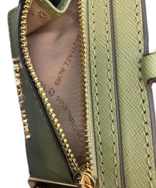 MICHAEL KORS（マイケル・コース）MICHAEL KORS (マイケル・コース) コイン・カードケース グリーンの古着・服飾アイテム