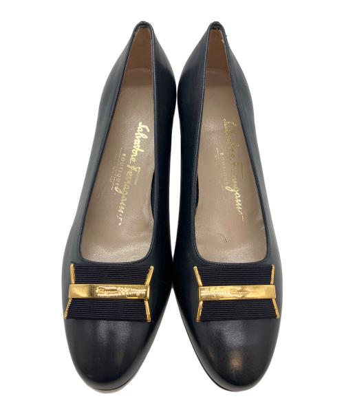 Salvatore Ferragamo（サルヴァトーレ フェラガモ）Salvatore Ferragamo (サルヴァトーレ フェラガモ) パンプス ネイビー サイズ:SIZE 24cmの古着・服飾アイテム
