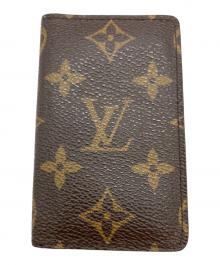 LOUIS VUITTON（ルイ ヴィトン）の古着「モノグラム ポシェット カルト ヴィジット 名刺入れ」｜ブラウン