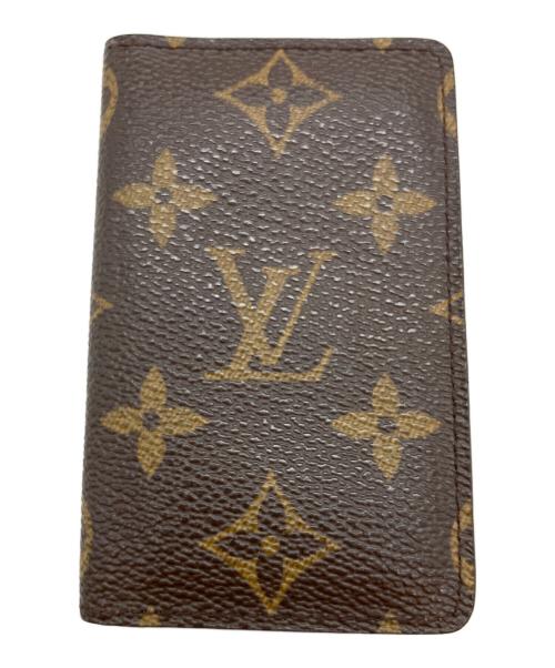 LOUIS VUITTON（ルイ ヴィトン）LOUIS VUITTON (ルイ ヴィトン) モノグラム ポシェット カルト ヴィジット 名刺入れ ブラウンの古着・服飾アイテム