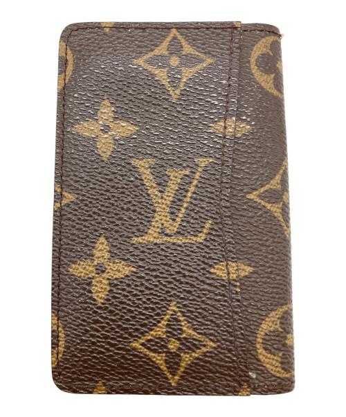LOUIS VUITTON（ルイ ヴィトン）LOUIS VUITTON (ルイ ヴィトン) モノグラム ポシェット カルト ヴィジット 名刺入れ ブラウンの古着・服飾アイテム