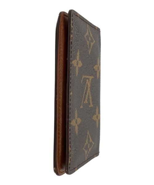 LOUIS VUITTON（ルイ ヴィトン）LOUIS VUITTON (ルイ ヴィトン) モノグラム ポシェット カルト ヴィジット 名刺入れ ブラウンの古着・服飾アイテム