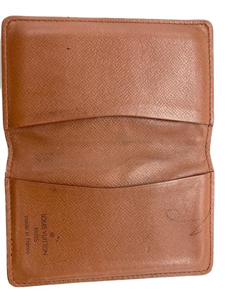 LOUIS VUITTON（ルイ ヴィトン）LOUIS VUITTON (ルイ ヴィトン) モノグラム ポシェット カルト ヴィジット 名刺入れ ブラウンの古着・服飾アイテム