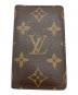 LOUIS VUITTON（ルイ ヴィトン）の古着「モノグラム ポシェット カルト ヴィジット 名刺入れ」｜ブラウン