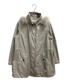 BURBERRY LONDON（バーバリーロンドン）の古着「ライナー付ミリタリーブルゾン コート」｜ベージュ