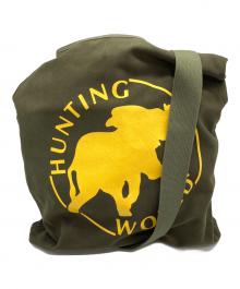 HUNTING WORLD（ハンティングワールド）の古着「ボルネオチャリティ リバーシブルショルダーバッグ」｜カーキ