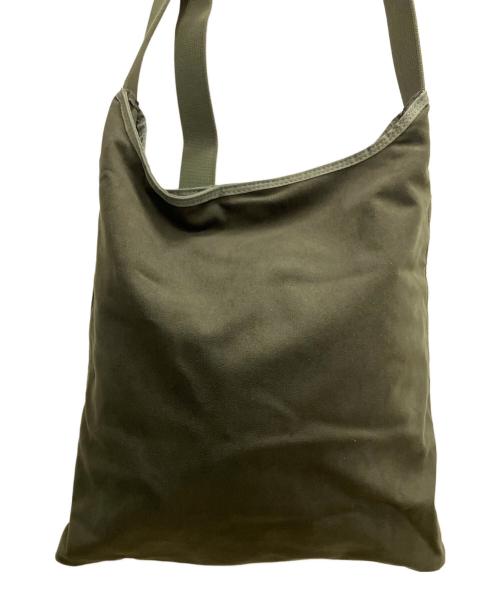 HUNTING WORLD（ハンティングワールド）HUNTING WORLD (ハンティングワールド) ボルネオチャリティ リバーシブルショルダーバッグ カーキの古着・服飾アイテム