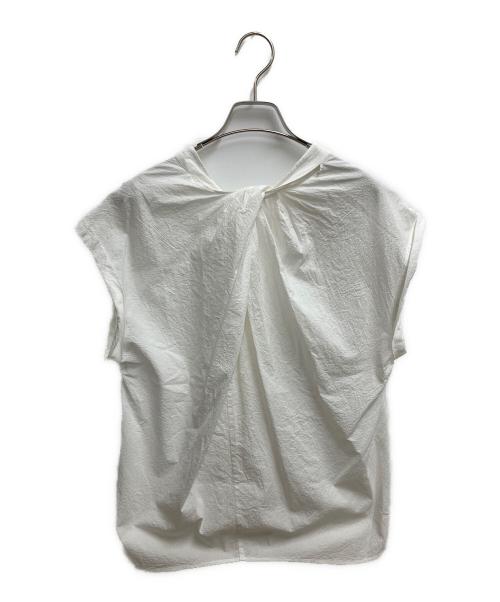 Adam et Rope（アダム エ ロペ）Adam et Rope (アダム エ ロペ) バックツイストノースリーブシャツ ホワイト サイズ:SIZE Fの古着・服飾アイテム