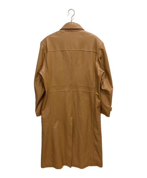 鎌倉倶楽部（カマクラクラブ）鎌倉倶楽部 (カマクラクラブ) レザーコート ブラウン サイズ:SIZE XLの古着・服飾アイテム
