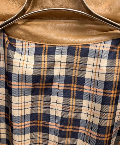 鎌倉倶楽部（カマクラクラブ）鎌倉倶楽部 (カマクラクラブ) レザーコート ブラウン サイズ:SIZE XLの古着・服飾アイテム