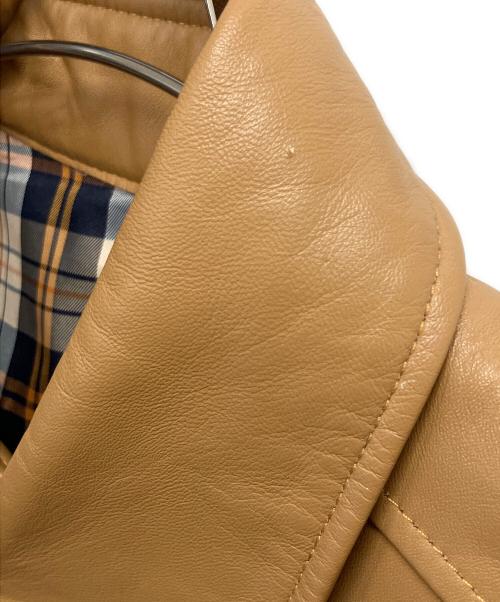 鎌倉倶楽部（カマクラクラブ）鎌倉倶楽部 (カマクラクラブ) レザーコート ブラウン サイズ:SIZE XLの古着・服飾アイテム