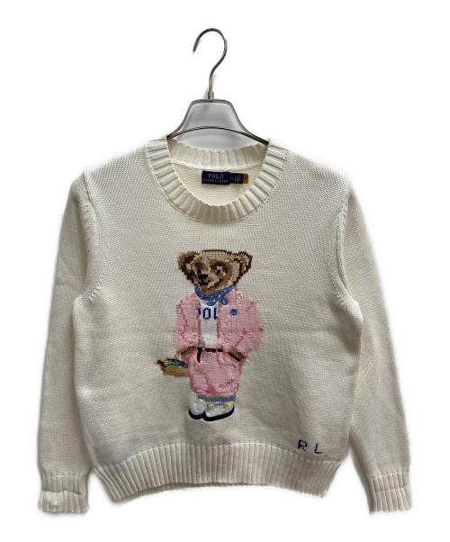 POLO RALPH LAUREN（ポロ・ラルフローレン）POLO RALPH LAUREN (ポロ・ラルフローレン) 厚手ニット ホワイト サイズ:SIZE Mの古着・服飾アイテム