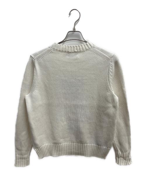 POLO RALPH LAUREN（ポロ・ラルフローレン）POLO RALPH LAUREN (ポロ・ラルフローレン) 厚手ニット ホワイト サイズ:SIZE Mの古着・服飾アイテム