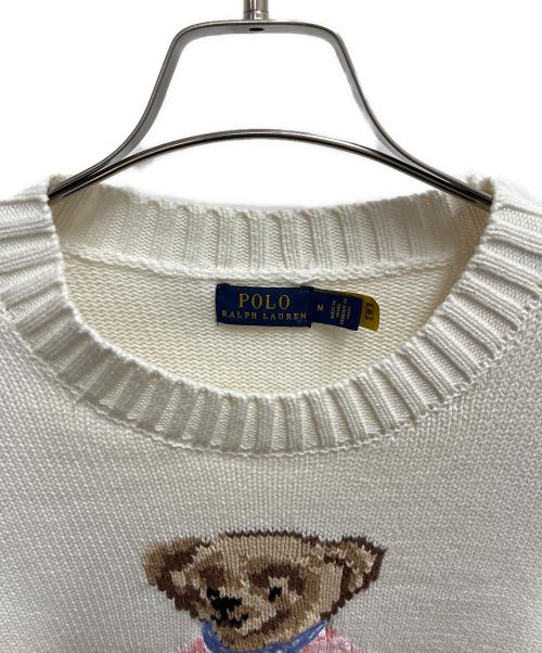 POLO RALPH LAUREN（ポロ・ラルフローレン）POLO RALPH LAUREN (ポロ・ラルフローレン) 厚手ニット ホワイト サイズ:SIZE Mの古着・服飾アイテム