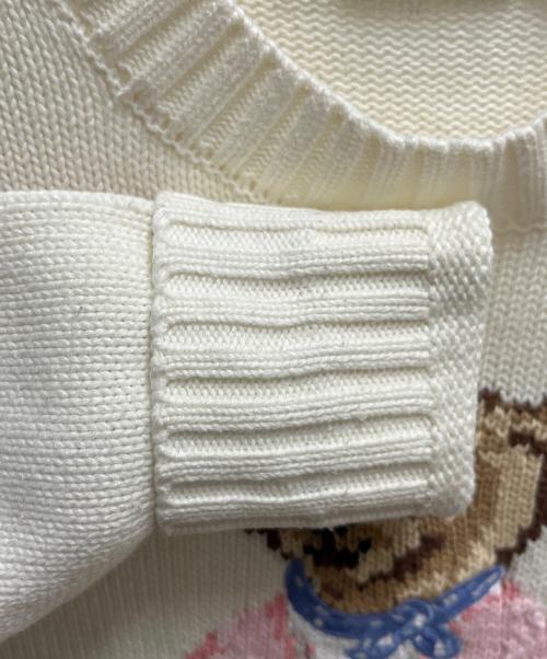 POLO RALPH LAUREN（ポロ・ラルフローレン）POLO RALPH LAUREN (ポロ・ラルフローレン) 厚手ニット ホワイト サイズ:SIZE Mの古着・服飾アイテム