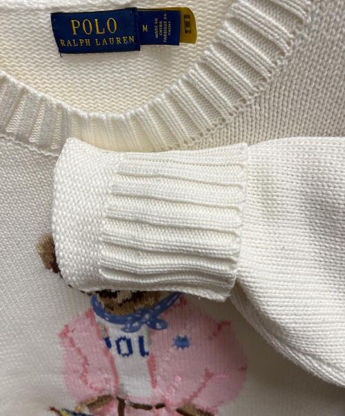 POLO RALPH LAUREN（ポロ・ラルフローレン）POLO RALPH LAUREN (ポロ・ラルフローレン) 厚手ニット ホワイト サイズ:SIZE Mの古着・服飾アイテム
