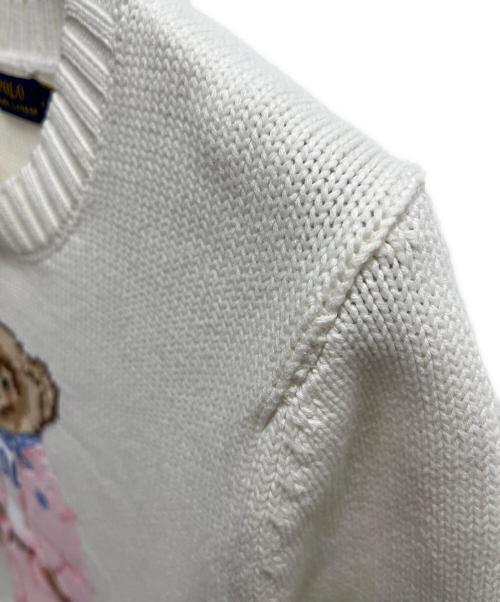 POLO RALPH LAUREN（ポロ・ラルフローレン）POLO RALPH LAUREN (ポロ・ラルフローレン) 厚手ニット ホワイト サイズ:SIZE Mの古着・服飾アイテム