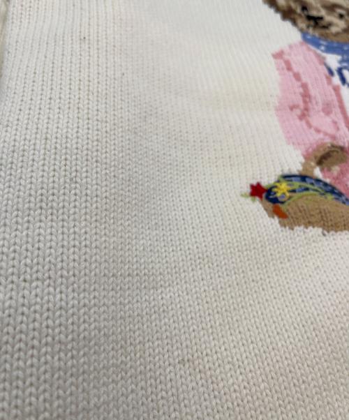 POLO RALPH LAUREN（ポロ・ラルフローレン）POLO RALPH LAUREN (ポロ・ラルフローレン) 厚手ニット ホワイト サイズ:SIZE Mの古着・服飾アイテム