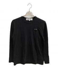 PLAY COMME des GARCONS（プレイコムデギャルソン）の古着「PLAY LONG SLEEVE T-SHIRT 長袖カットソー」｜ブラック